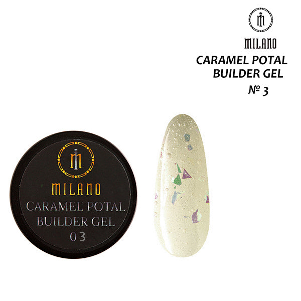 Гел за изграждане Milano Caramel Potal  15 мл