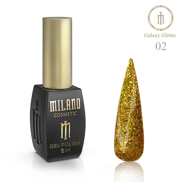 ГЕЛ ЛАК MILANO Galaxy Glitter 8 мл.