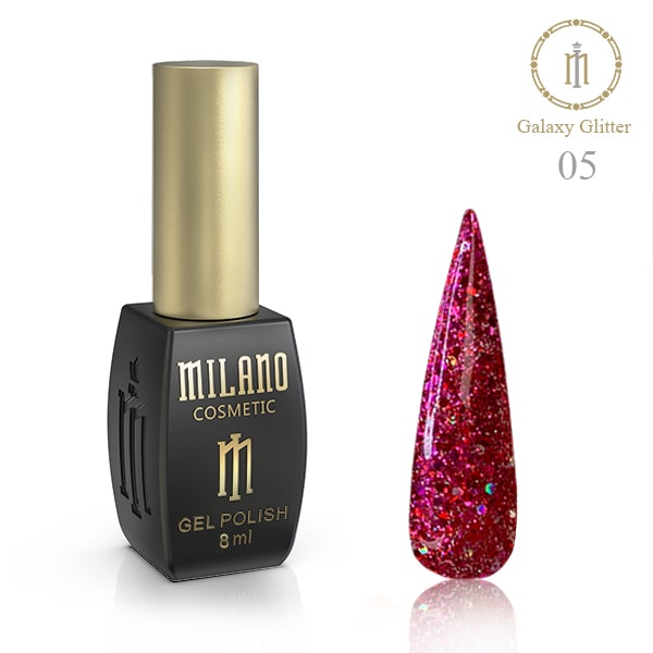 ГЕЛ ЛАК MILANO Galaxy Glitter 8 мл.