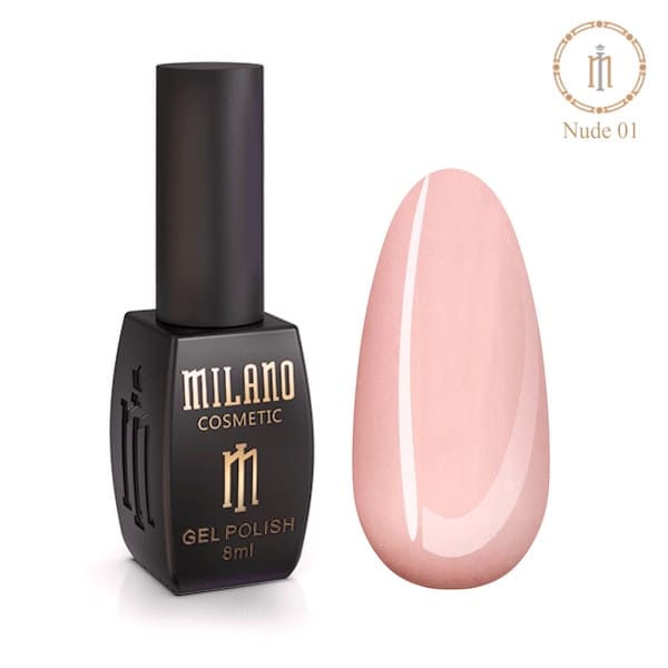 ГЕЛ ЛАК MILANO NUDE 8 ml.