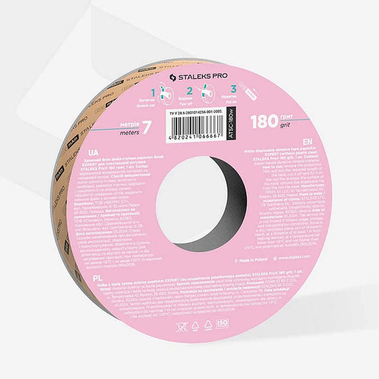 Резервна ролка с еднократни абразиви Staleks Pro Exclusive 180 грид