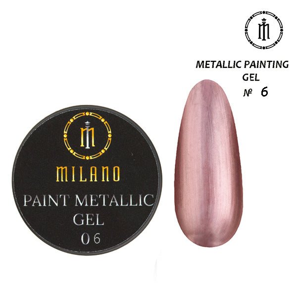 Гел боя Milano Paint Metallic 6 мл