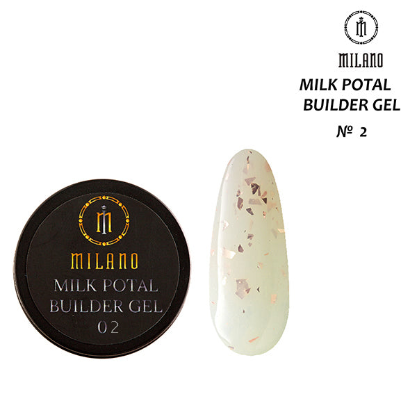 Гел за изграждане Milano Milk Potal  15 мл