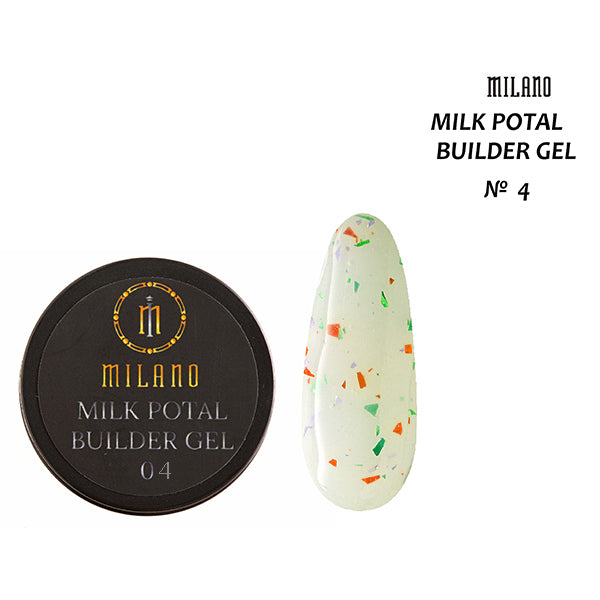 Гел за изграждане Milano Milk Potal  15 мл